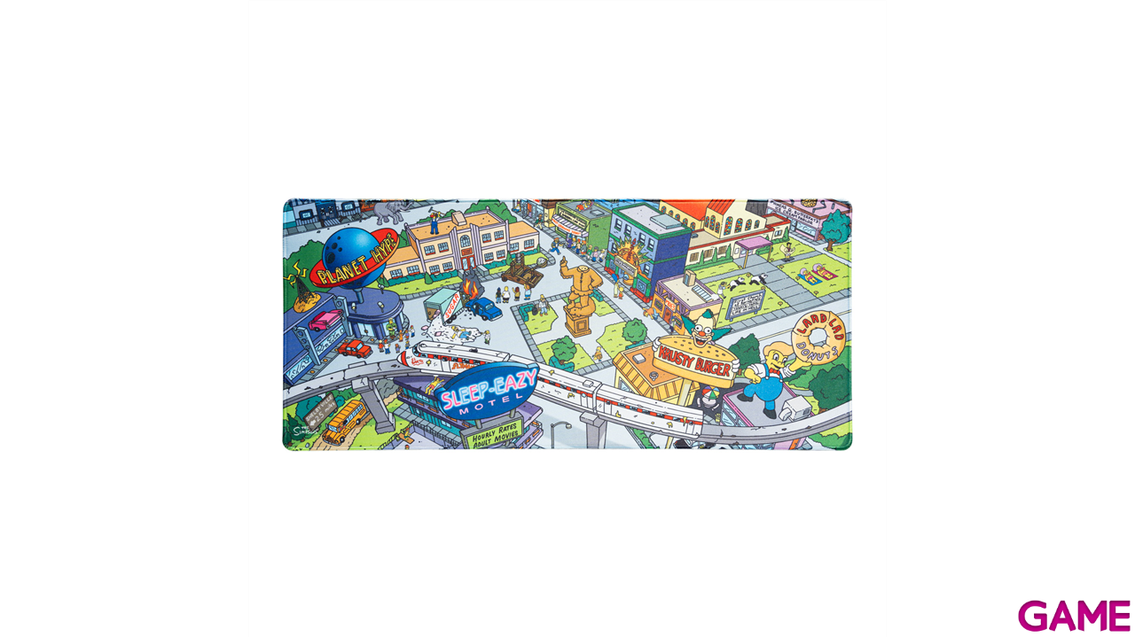 Alfombrilla XL Los Simpsons Springfield  80 x 35 cm-3
